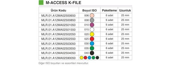 Dentsply M-ACCESS Eğe Sistemleri